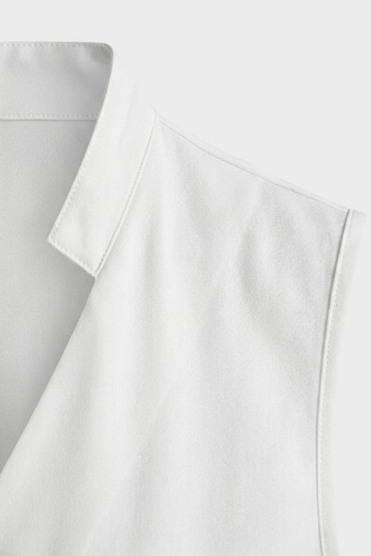 Damen Eleganter Wrap-Top – V-Neck – Detail-Ansicht