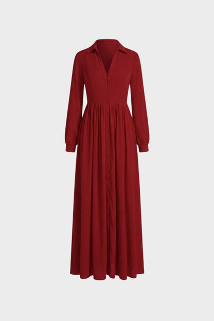 Damen Fließendes Maxikleid | V-Ausschnitt – Farb-Übersicht