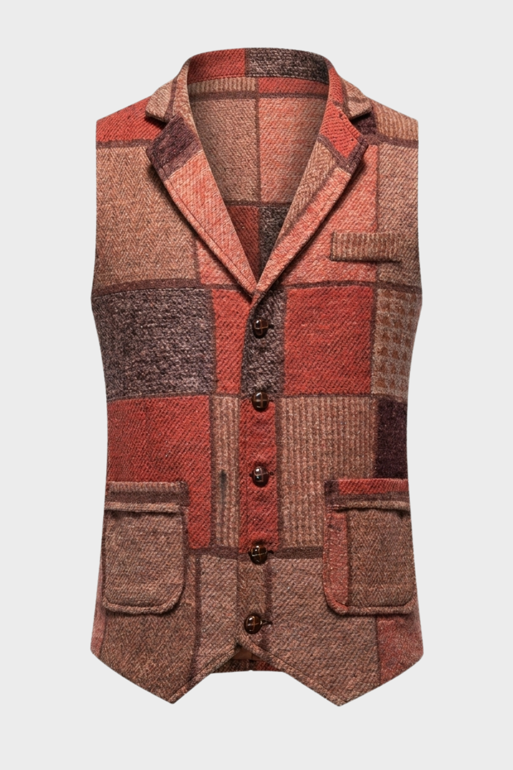 Herren Elegante Weste | Kontrastdesign