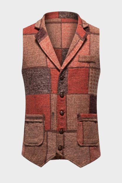 Herren Elegante Weste | Kontrastdesign