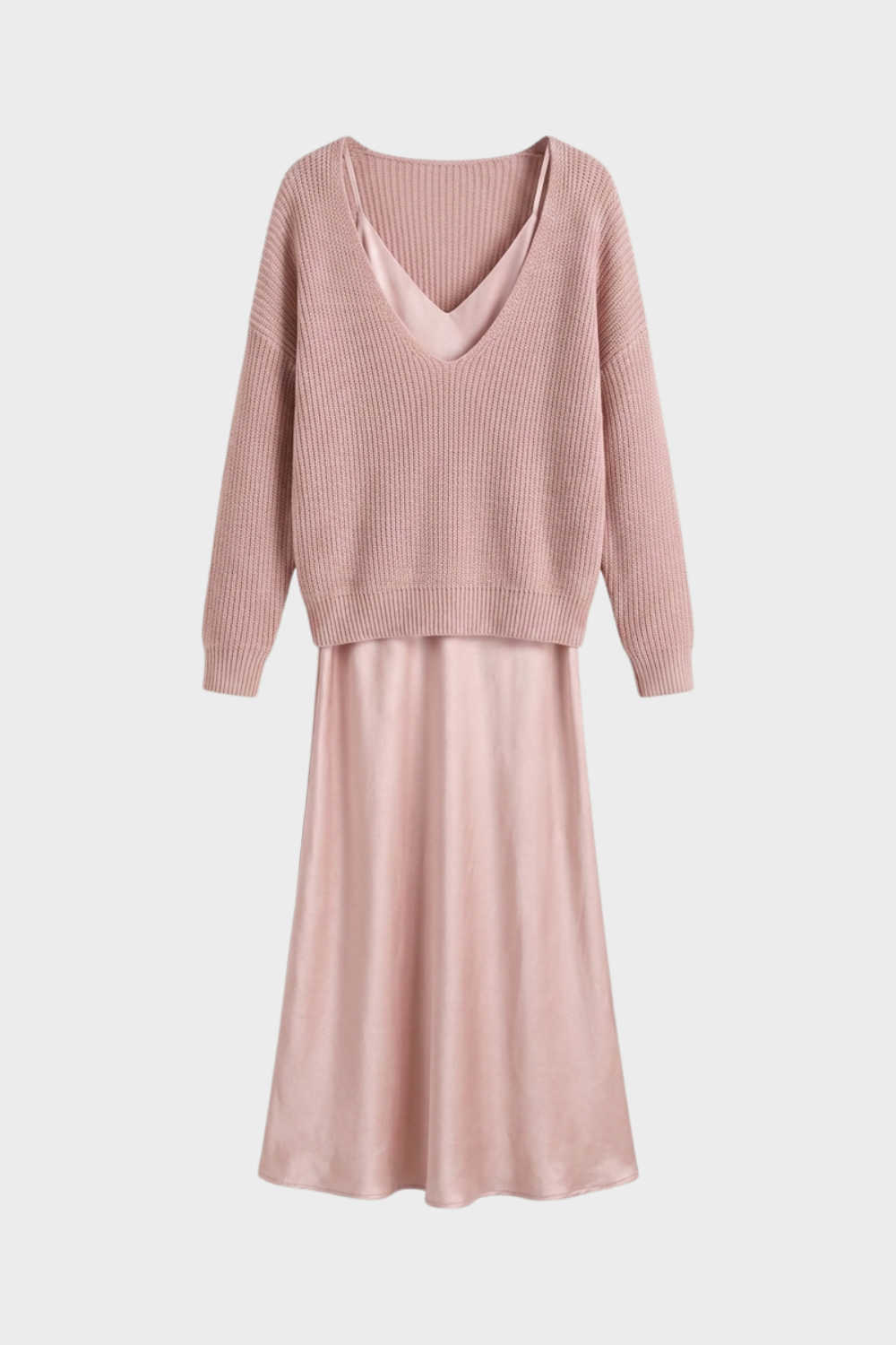 Damen Satin Midikleid | Twin-Set