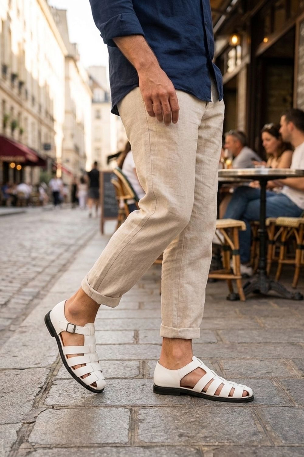 Herren Leder Sandalen | Fisherman