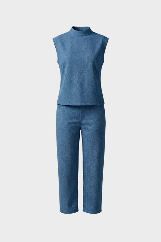 Damen Twin-Set | Top und Wide-Leg