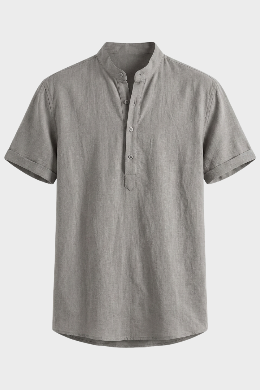 Herren Leinenhemd – Kurzarm Henley – Styling-Inspiration