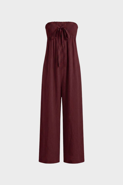 Damen Bandeau Jumpsuit | Wide-Leg – Lifestyle-Look