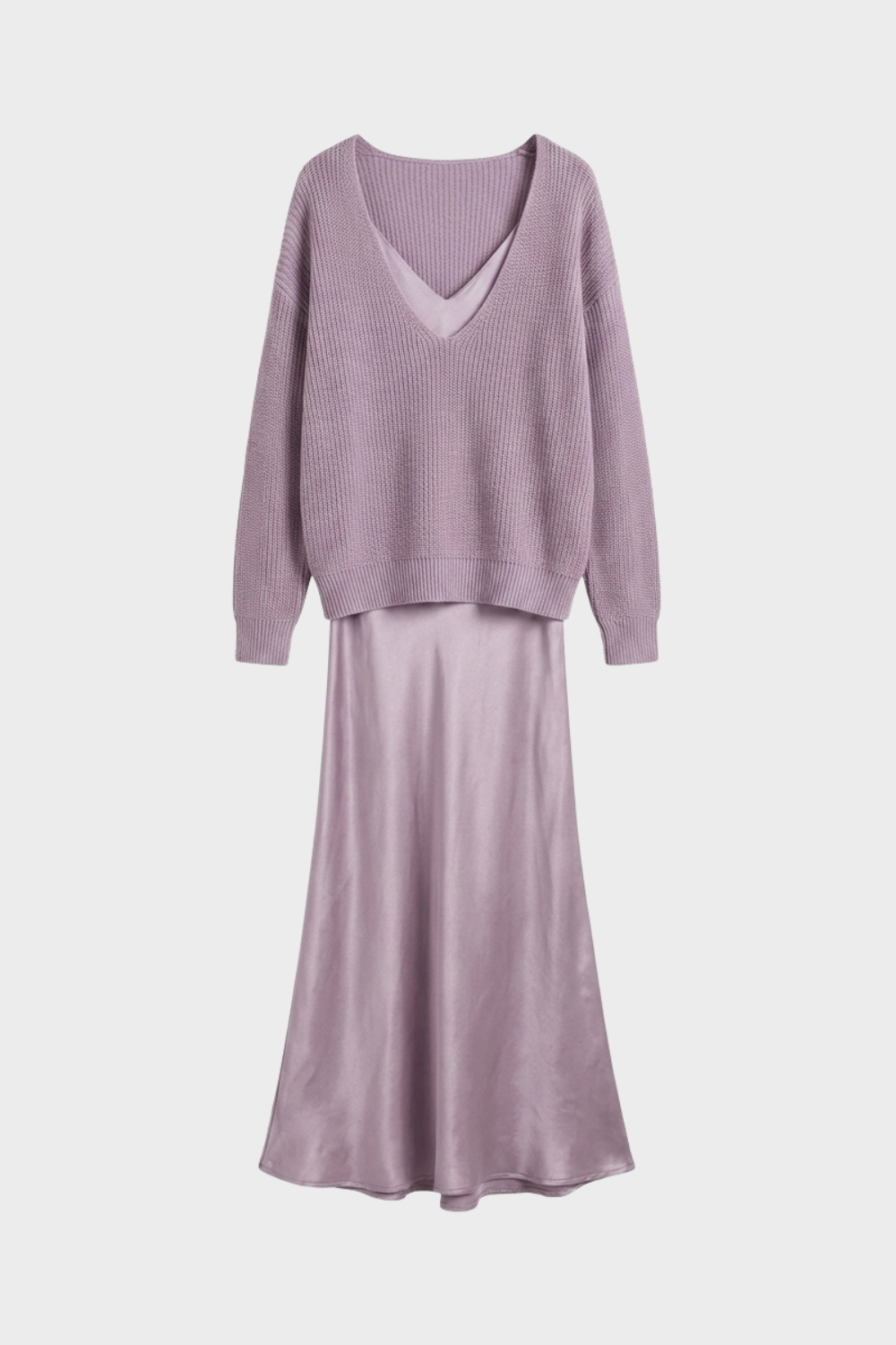Damen Satin Midikleid | Twin-Set
