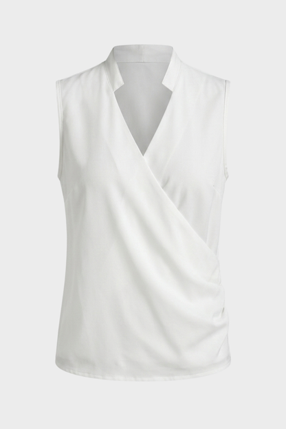 Damen Eleganter Wrap-Top – V-Neck – Hauptansicht
