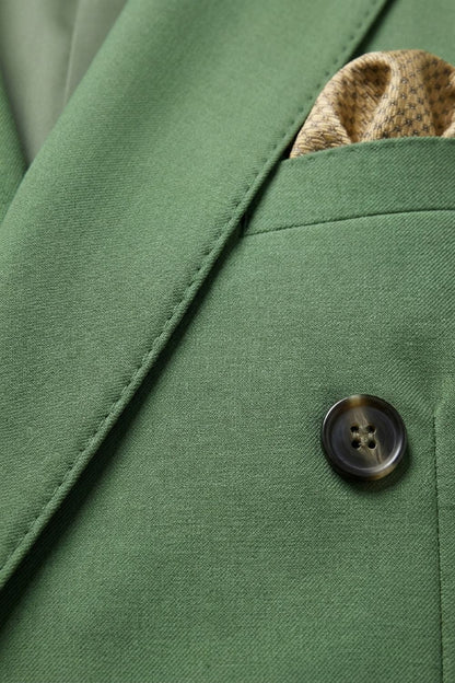 Herren Anzüge – Zweiteiliger Anzug mit Doppelreiher-Sechs-Knopf-Blazer und moderner Passform für Partys & Abendveranstaltungen