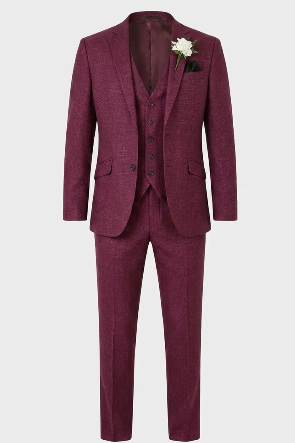 Anzug Herren Dreiteiler Slim Fit