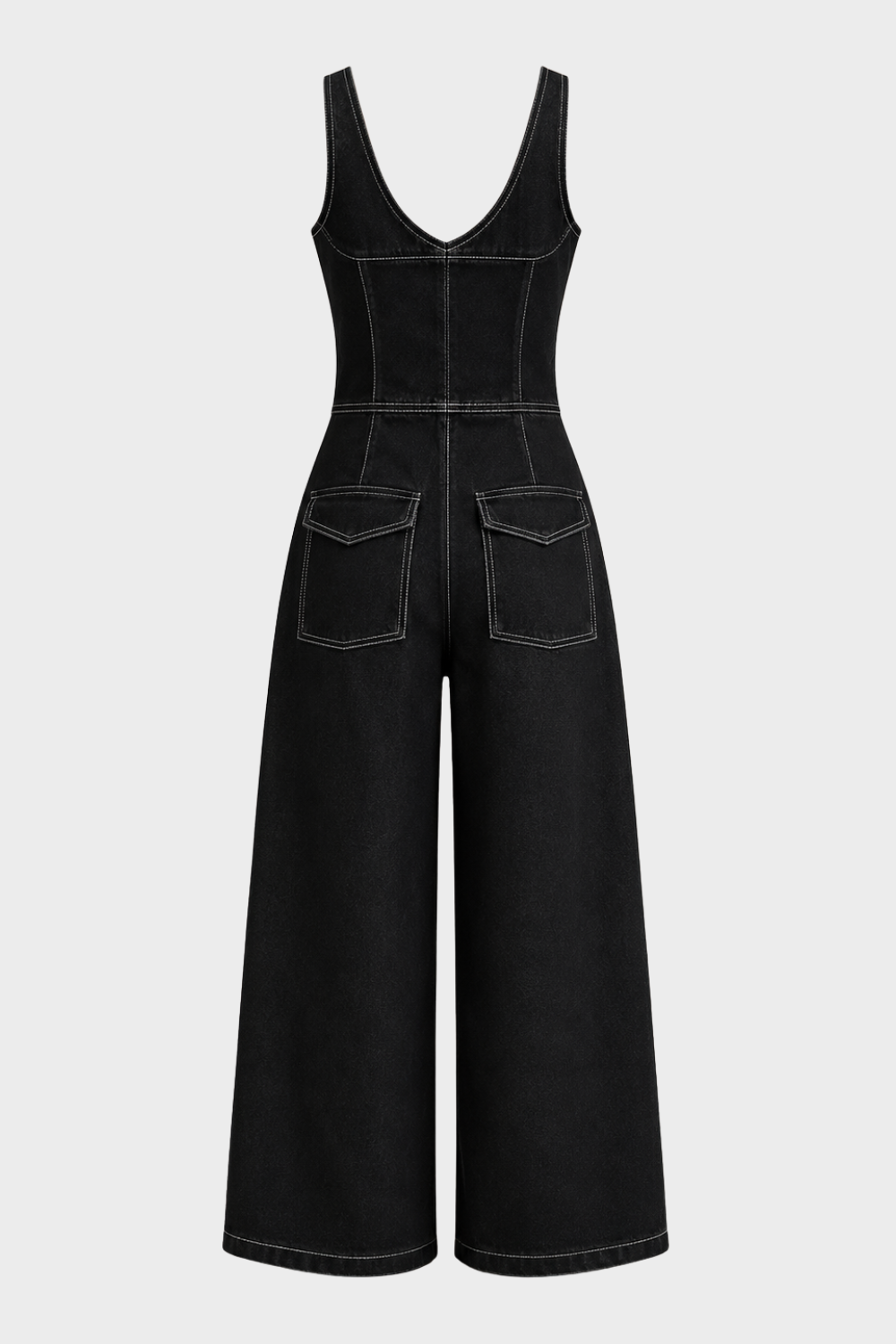 Damen Denim Overall | Weites Bein