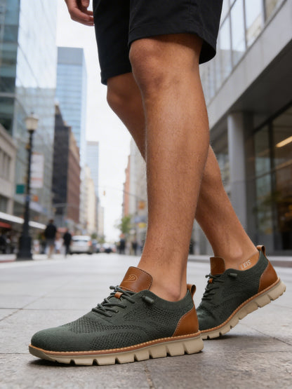 Sneaker Herren mit Schnürung und Strickoptik