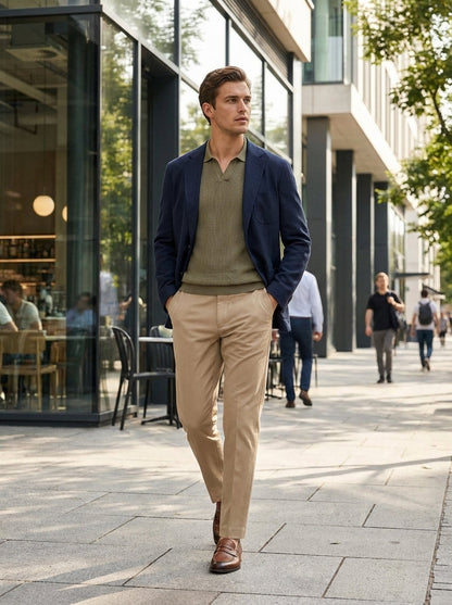 Anzughose Herren Stoffhose Slim Fit