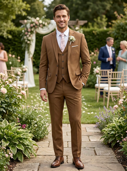 Herren Anzug 3-Teilig | Weste Slim
