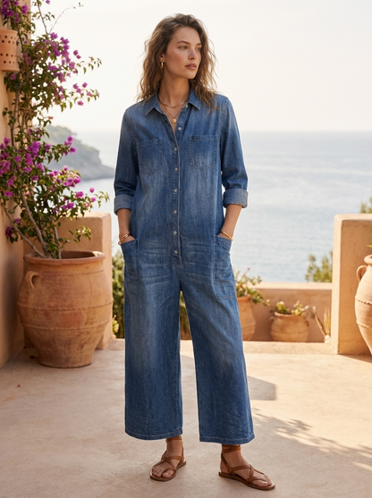 Damen Denim Overall | Utility