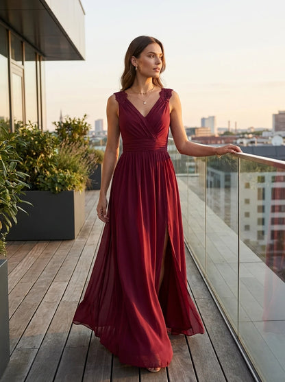 Damen Abendkleid | V-Ausschnitt