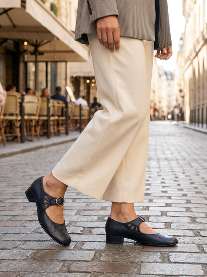 Damen Pantoletten Leder | Vintage