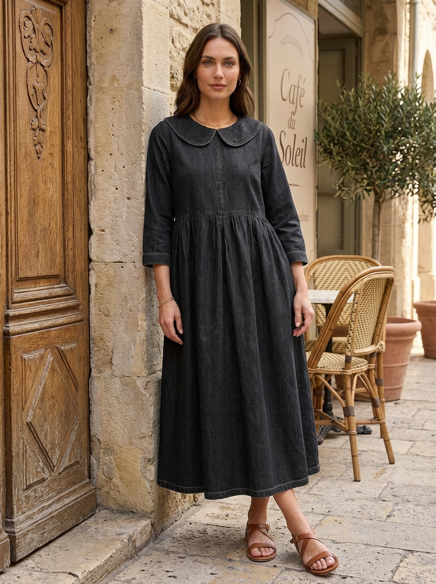 Damen Maxikleid | Langarm